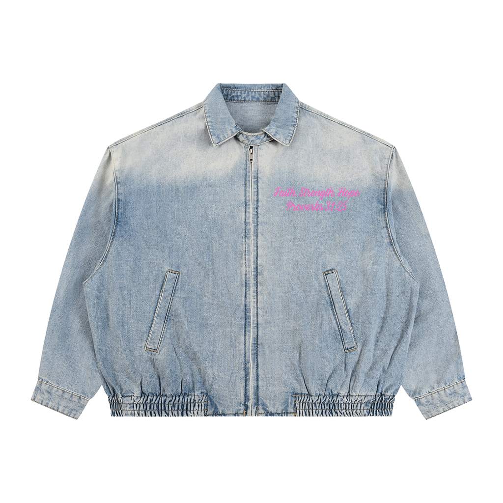 The  "F.A.I.T.H." Denim Jacket